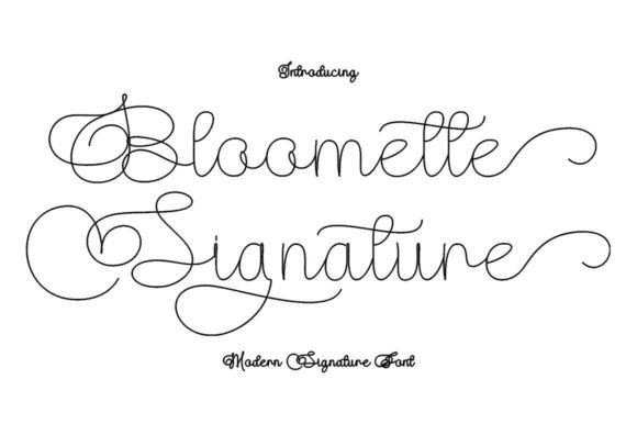 Bloomette Signature: The Font That Elevates Your Brand