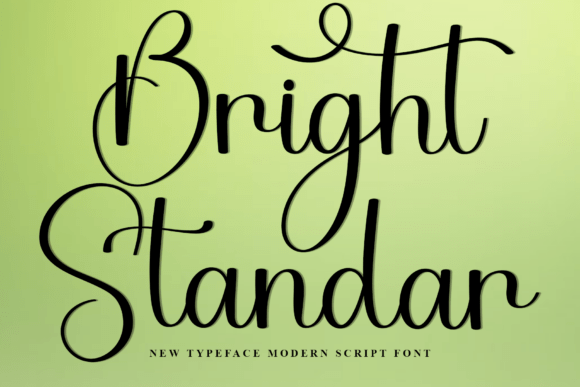 Bright Standar: A Festive Font for Holiday Campaigns