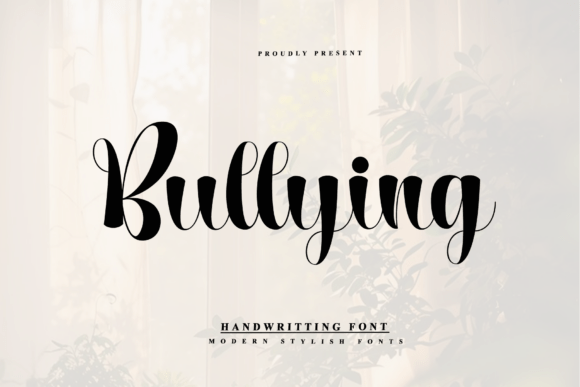 Bullying: A Timeless Handwritten Font for Crafters and Designers