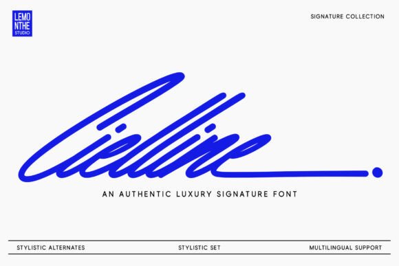 Cielline: A Modern Script Font for Digital Design