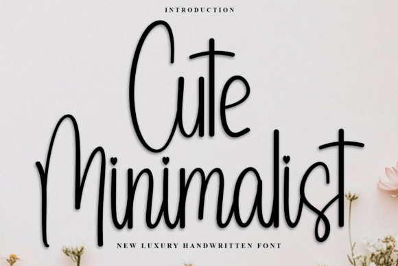 Cute Minimalist: A Festive Font for Digital Design