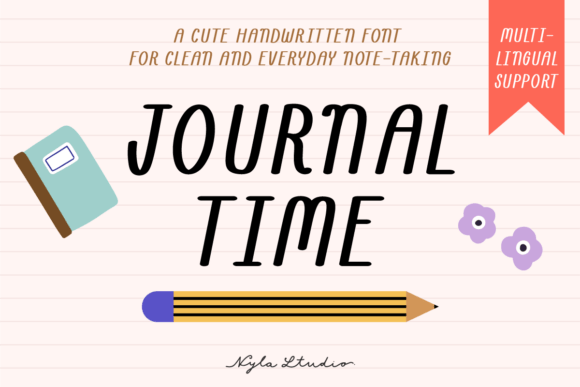 Journal Time: A Handwritten Font for Creative Crafters