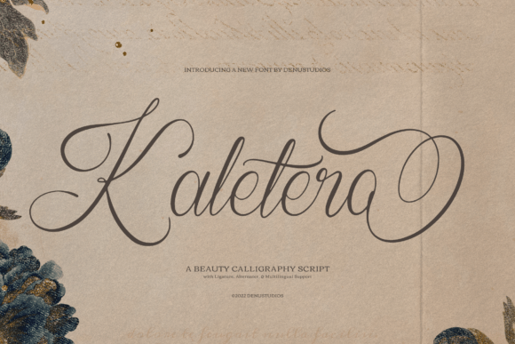 Kaletero: A Script Font for Editorial Design Excellence