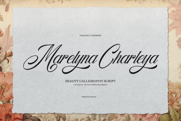 Marelyna Charleya: A Script Font for Handmade Magic