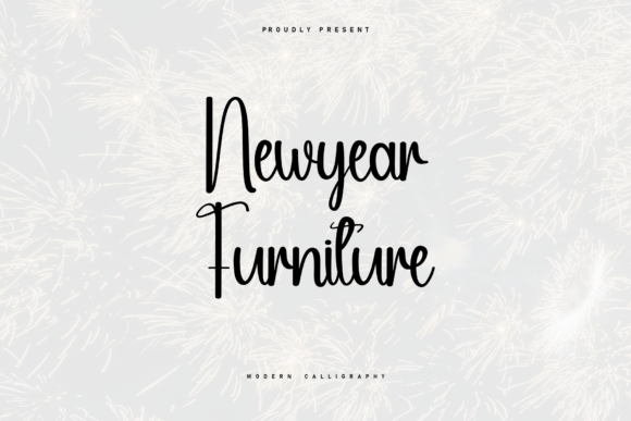 Newyear Furniture: A Script Font for Modern Campaigns