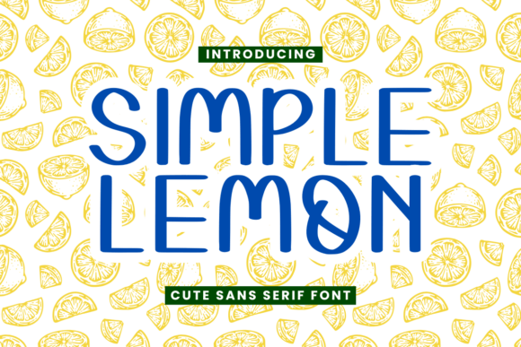 Simple Lemon: A Script Font with a Warm, Handwritten Charm
